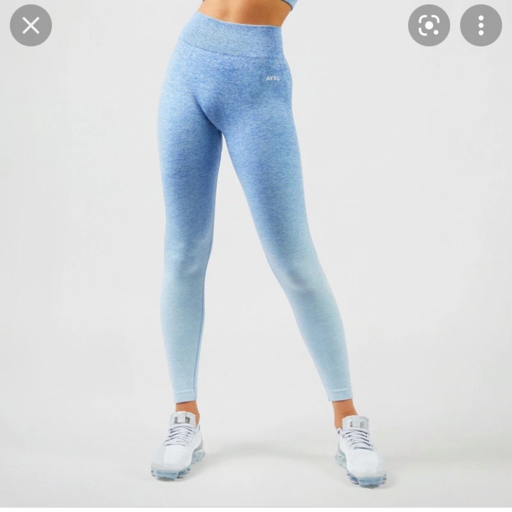AYBL Pulse ombré seamless leggings - sky blue